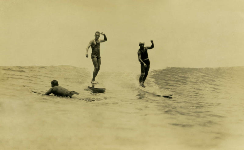 The origins in Polynesia, A sacred sport, The arrival of missionaries, The reemergence of surfing, "The Duke", Surfing around the world, The invention of the first wetsuit, A mainstream sport, Surfing on the big screen, The depiction of traveling surfers, The legacy of Rell Sunn, Further technical adjustments, Surfing as a lifestyle, The soul of a surfer