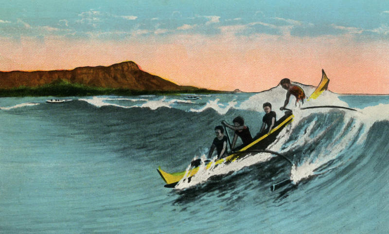The origins in Polynesia, A sacred sport, The arrival of missionaries, The reemergence of surfing, "The Duke", Surfing around the world, The invention of the first wetsuit, A mainstream sport, Surfing on the big screen, The depiction of traveling surfers, The legacy of Rell Sunn, Further technical adjustments, Surfing as a lifestyle, The soul of a surfer