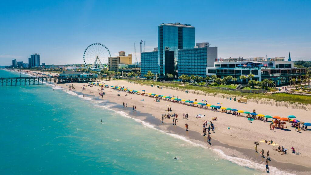 1. Cape Cod, Massachusetts, 2. Outer Banks, North Carolina, 3. Maui, Hawaii, 4. Sanibel Island, Florida, 5. Myrtle Beach, South Carolina, 6. Grand Haven, Michigan, 7. San Diego, California, 8. Ogunquit, Maine, 9. Gulfport, Mississippi, 10. Virginia Beach, Virginia, 11. Cannon Beach, Oregon