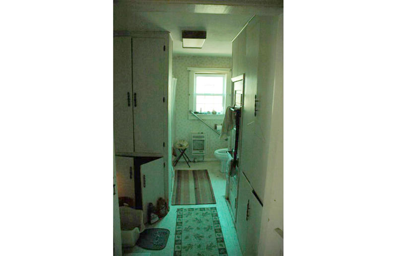 Before: the bathroom The resurrection of a ruined home, A restoration journey, Finding a fixer-upper, Buying a teardown, The house today, Before: the porch, After: the porch, Before: the hallway, After: the hallway, Before: the living room, After: the living room, Before: the bedroom, After: the bedroom, Before: the bathroom, After: the bathroom, Before: the dining room, After: the dining room, After: the kitchen, Getting their hands dirty, What's next?
