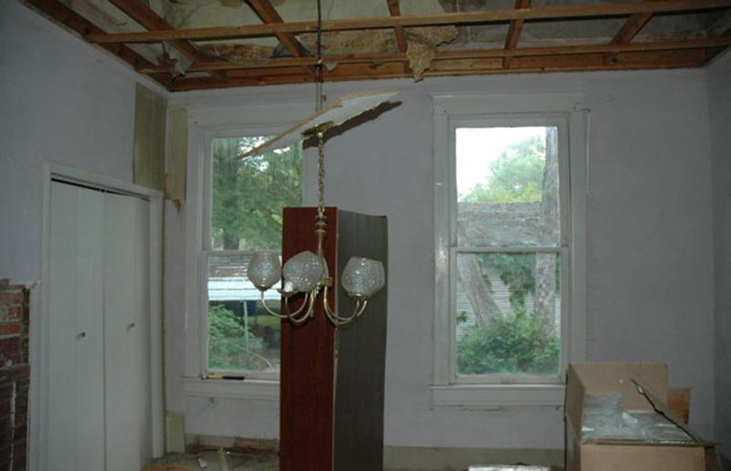 Before: the bathroom The resurrection of a ruined home, A restoration journey, Finding a fixer-upper, Buying a teardown, The house today, Before: the porch, After: the porch, Before: the hallway, After: the hallway, Before: the living room, After: the living room, Before: the bedroom, After: the bedroom, Before: the bathroom, After: the bathroom, Before: the dining room, After: the dining room, After: the kitchen, Getting their hands dirty, What's next?
