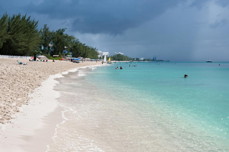 14: Seven Mile Beach - Cayman Islands, United Kingdom 24: Magens Bay - St. Thomas, US Virgin Islands, 23: Playa Norte - Isla das Mulheres, Mexico, 22: Nissi Beach - Ayia Napa, Cyprus, 21: Falassarna Beach - Crete, Greece, 20: Nungwi Beach - Zanzibar, Tanzania, 19: Ipanema Beach, Rio de Janeiro, Brazil, 18: Playa Manuel Antonio - Manuel Antonio National Park, Costa Rica, 17: Playa de Muro Beach - Mallorca, Spain, 16: Kelingking Beach - Nusa Penida, Indonesia, 15: La Concha Beach - San Sebastián – Donostia, Spain, 14: Seven Mile Beach - Cayman Islands, United Kingdom, 13: Manly Beach - Sydney, Australia, 12: Driftwood Beach - Jekyll Island - Golden Isles of Georgia - Georgia, USA, 11: Siesta Beach - Siesta Key - Florida, USA, 10: Ka'anapali Beach - Lahaina - Maui, Hawaii, 9: Varadero Beach - Varadero, Cuba, 8: Isola dei Conigli - Lampedusa, Italy, 7: Radhanagar Beach - Havelock Island, India, 6: Falésia Beach - Albufeira, Portugal, 5: Grace Bay - Turks and Caicos Islands, United Kingdom, 4: Reynisfjara Beach - Vik, Iceland