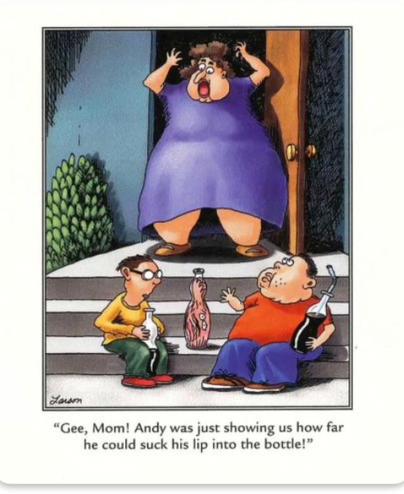             The First Step Into The Far Side        ,             Humans Are Strange        ,             Stone Age Graffiti        ,             Snails Reflect The Issues Of Married Life        ,             Everyone Has Their Superstitions        ,             The Far Side of OZ        ,             Monsters Are Hiding Everywhere        ,             Dragons Grab A Quick Snack        ,             Human Beings Are Not Special        ,             Gary Larson Brings Readers to The Far Side        