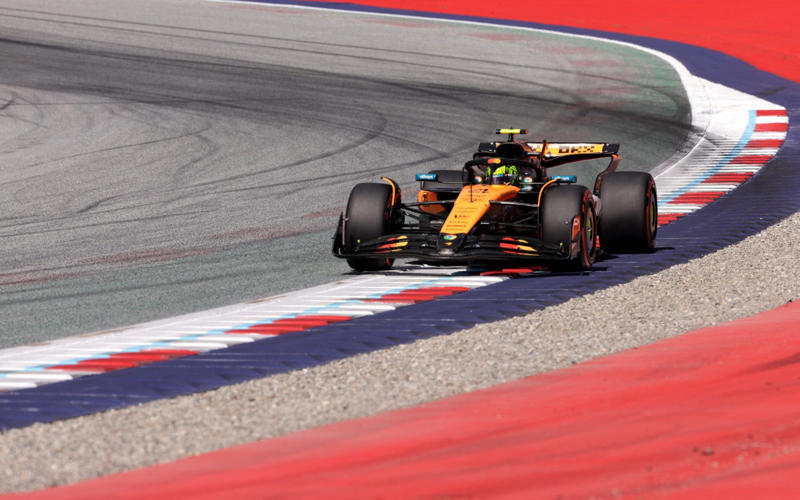 04:41 PM BST, Pole for Norris, 04:39 PM BST, Starting grid for tomorrow, 04:39 PM BST, Bad and unlucky timing, 04:36 PM BST, Max Verstappen, who will start seventh tomorrow, speaking to Sky Sports, 04:33 PM BST, Your top three for tomorrow, 04:31 PM BST, Bottom ten, 04:30 PM BST, Top ten in qualifying, 04:29 PM BST, Good performances from Lawson and Bortoleto, 04:27 PM BST, Quotes from Oscar Piastri, who starts third tomorrow, 04:24 PM BST, The thoughts of Charles Leclerc, who will start second tomorrow, 04:23 PM BST, Lando Norris speaking after qualifying on pole, 04:19 PM BST, Top five, 04:14 PM BST, Norris on pole position, 04:13 PM BST, Yellow flags, 04:11 PM BST, Heading back out, 04:09 PM BST, Unsafe release, 04:08 PM BST, Norris in fine form, 04:04 PM BST, Heading out, 04:01 PM BST, Start of Q3, 03:58 PM BST, Top five in Q2, 03:56 PM BST, Five out in Q2, 03:54 PM BST, Antonelli just in, 03:53 PM BST, Russell safe, 03:52 PM BST, Mercedes under pressure, 03:51 PM BST, Current bottom five with two minutes left, 03:50 PM BST, Busy, busy, busy, 03:47 PM BST, Green light, 03:44 PM BST, Restart time, 03:44 PM BST, Top five, 03:41 PM BST, Red flag, 03:39 PM BST, McLarens in fine form, 03:37 PM BST, Lawson quickest, for now, 03:34 PM BST, Battle of the Ferraris, 03:30 PM BST, Start of Q2, 03:29 PM BST, Sainz’s reaction to being dumped out, 03:25 PM BST, Five drivers out in Q1, 03:24 PM BST, Tsunoda dumped out, 03:22 PM BST, Busy track, 03:20 PM BST, Track improving, 03:17 PM BST, Bottom five with five to go, 03:16 PM BST, Top five, 03:15 PM BST, Piastri goes again, 03:13 PM BST, Norris looking strong, 03:10 PM BST, Patience, 03:05 PM BST, Go, go, go!, 03:03 PM BST, Crowd get going, 02:58 PM BST, 02:53 PM BST, Nearly ready for action, 02:51 PM BST, 02:49 PM BST, Sky Sports’ Karun Chandhok on Lando Norris, 02:43 PM BST, Last five Austrian GP polesitters, 02:37 PM BST, Toto on Max with Sky, 02:33 PM BST, 02:27 PM BST, Incident in the F2 Sprint, 02:22 PM BST, Top five in the constructors’ standings, 02:17 PM BST, Top five in the drivers’ standings, 02:12 PM BST, Wolff admits Mercedes in talks to sign Max Verstappen, 02:06 PM BST, Top ten in final practice earlier, 02:01 PM BST, Who will take pole in Austria?