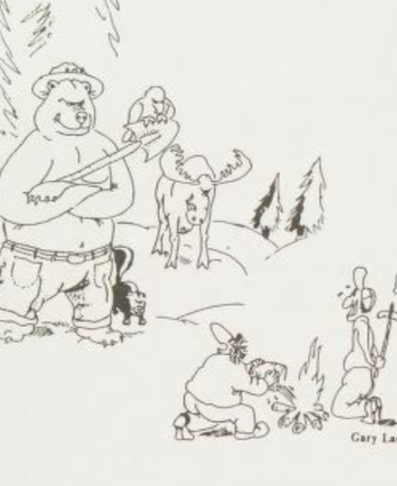             The First Step Into The Far Side        ,             Humans Are Strange        ,             Stone Age Graffiti        ,             Snails Reflect The Issues Of Married Life        ,             Everyone Has Their Superstitions        ,             The Far Side of OZ        ,             Monsters Are Hiding Everywhere        ,             Dragons Grab A Quick Snack        ,             Human Beings Are Not Special        ,             Gary Larson Brings Readers to The Far Side        