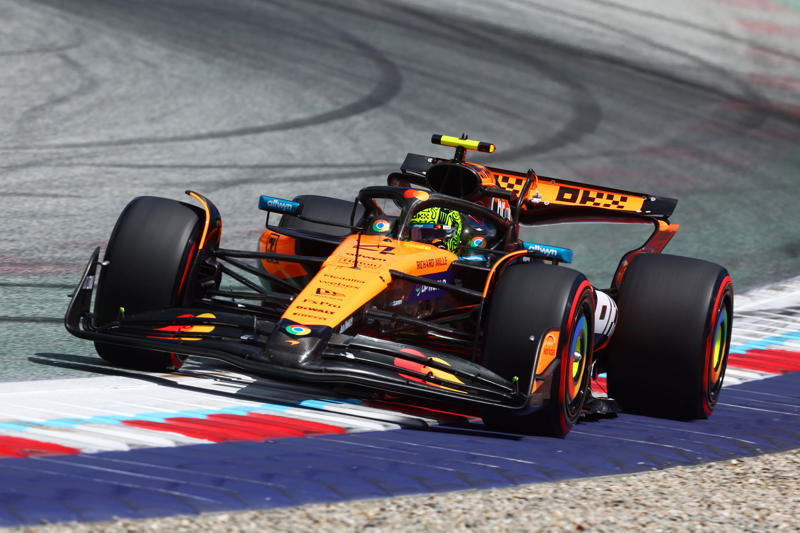 F1 AUSTRIAN GRAND PRIX - LATEST UPDATES, What time is the Austrian GP?, F1 constructor standings after 10 races:, List of team upgrades in Austria:, Toto Wolff on a potential Russell-Verstappen line-up, Ferrari team principal Fred Vasseur to miss Austrian GP, F1 extends Austrian GP deal to 2041, Toto Wolff on a potential Russell-Verstappen line-up, Lando Norris after qualifying P1 on Saturday:, RED BULL RING - FACTS:, Ferrari boss Fred Vasseur ahead of the Austrian GP weekend:, Allocated tyre compounds in Austria:, Lewis Hamilton on Ferrari upgrades:, Verstappen teams up with different race engineer in Austria, Irish teen Alex Dunne after finishing P4 in FP1 for McLaren yesterday:, Driver standings heading into this weekend:, Carlos Sainz, after qualifying just P19:, FIA on grass fires which caused Q2 red flag:, Oscar Piastri, who qualified P3:, Confirmation of the final qualifying results from the FIA:, What time is the Austrian GP?, Lando Norris after qualifying P1:, TOP-10 IN QUALIFYING, Charles Leclerc, in P2:, Gasly spun in the final corner!, Lando Norris on pole position!, Final laps in Q3, George Russell noted for an unsafe release:, Lando Norris on provisional pole!, Q3 underway, Alex Albon out in Q2!, Cars heading out on track!, FIA UPDATE, RED FLAG, Norris quickest early on!, Leclerc quickest so far, Q2 underway!, Carlos Sainz:, Yuki Tsunoda out in Q1!, Alex Albon up to P5, Lando Norris lays down a marker, Nico Hulkenberg P1, Q1 underway!, F2 race reason for delay, Qualifying delayed, Qualifying!, Driver standings heading into this weekend:, Lando Norris optimistic ahead of qualifying:, Toto Wolff on Max Verstappen signing for Mercedes:, F1 constructor standings after 10 races:, Start times this weekend:, Lando Norris quickest in FP3!, Full starting grid for the Austrian GP:, F1 Austrian GP!