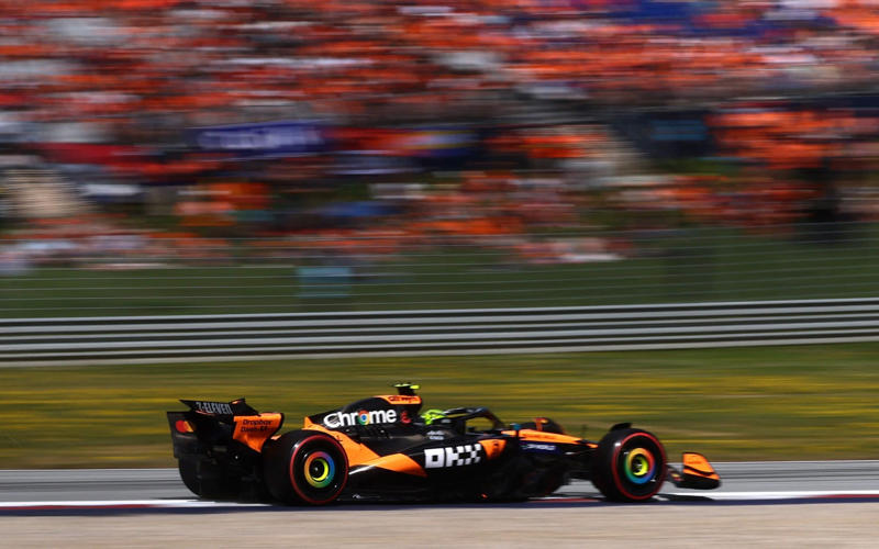 04:41 PM BST, Pole for Norris, 04:39 PM BST, Starting grid for tomorrow, 04:39 PM BST, Bad and unlucky timing, 04:36 PM BST, Max Verstappen, who will start seventh tomorrow, speaking to Sky Sports, 04:33 PM BST, Your top three for tomorrow, 04:31 PM BST, Bottom ten, 04:30 PM BST, Top ten in qualifying, 04:29 PM BST, Good performances from Lawson and Bortoleto, 04:27 PM BST, Quotes from Oscar Piastri, who starts third tomorrow, 04:24 PM BST, The thoughts of Charles Leclerc, who will start second tomorrow, 04:23 PM BST, Lando Norris speaking after qualifying on pole, 04:19 PM BST, Top five, 04:14 PM BST, Norris on pole position, 04:13 PM BST, Yellow flags, 04:11 PM BST, Heading back out, 04:09 PM BST, Unsafe release, 04:08 PM BST, Norris in fine form, 04:04 PM BST, Heading out, 04:01 PM BST, Start of Q3, 03:58 PM BST, Top five in Q2, 03:56 PM BST, Five out in Q2, 03:54 PM BST, Antonelli just in, 03:53 PM BST, Russell safe, 03:52 PM BST, Mercedes under pressure, 03:51 PM BST, Current bottom five with two minutes left, 03:50 PM BST, Busy, busy, busy, 03:47 PM BST, Green light, 03:44 PM BST, Restart time, 03:44 PM BST, Top five, 03:41 PM BST, Red flag, 03:39 PM BST, McLarens in fine form, 03:37 PM BST, Lawson quickest, for now, 03:34 PM BST, Battle of the Ferraris, 03:30 PM BST, Start of Q2, 03:29 PM BST, Sainz’s reaction to being dumped out, 03:25 PM BST, Five drivers out in Q1, 03:24 PM BST, Tsunoda dumped out, 03:22 PM BST, Busy track, 03:20 PM BST, Track improving, 03:17 PM BST, Bottom five with five to go, 03:16 PM BST, Top five, 03:15 PM BST, Piastri goes again, 03:13 PM BST, Norris looking strong, 03:10 PM BST, Patience, 03:05 PM BST, Go, go, go!, 03:03 PM BST, Crowd get going, 02:58 PM BST, 02:53 PM BST, Nearly ready for action, 02:51 PM BST, 02:49 PM BST, Sky Sports’ Karun Chandhok on Lando Norris, 02:43 PM BST, Last five Austrian GP polesitters, 02:37 PM BST, Toto on Max with Sky, 02:33 PM BST, 02:27 PM BST, Incident in the F2 Sprint, 02:22 PM BST, Top five in the constructors’ standings, 02:17 PM BST, Top five in the drivers’ standings, 02:12 PM BST, Wolff admits Mercedes in talks to sign Max Verstappen, 02:06 PM BST, Top ten in final practice earlier, 02:01 PM BST, Who will take pole in Austria?