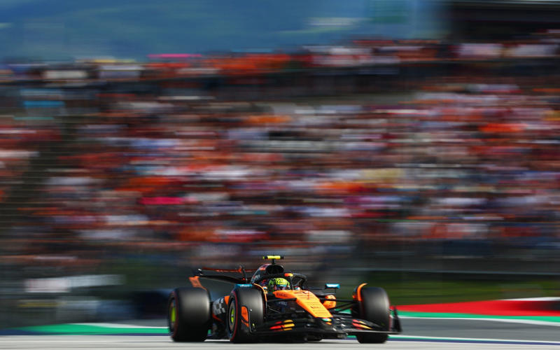04:41 PM BST, Pole for Norris, 04:39 PM BST, Starting grid for tomorrow, 04:39 PM BST, Bad and unlucky timing, 04:36 PM BST, Max Verstappen, who will start seventh tomorrow, speaking to Sky Sports, 04:33 PM BST, Your top three for tomorrow, 04:31 PM BST, Bottom ten, 04:30 PM BST, Top ten in qualifying, 04:29 PM BST, Good performances from Lawson and Bortoleto, 04:27 PM BST, Quotes from Oscar Piastri, who starts third tomorrow, 04:24 PM BST, The thoughts of Charles Leclerc, who will start second tomorrow, 04:23 PM BST, Lando Norris speaking after qualifying on pole, 04:19 PM BST, Top five, 04:14 PM BST, Norris on pole position, 04:13 PM BST, Yellow flags, 04:11 PM BST, Heading back out, 04:09 PM BST, Unsafe release, 04:08 PM BST, Norris in fine form, 04:04 PM BST, Heading out, 04:01 PM BST, Start of Q3, 03:58 PM BST, Top five in Q2, 03:56 PM BST, Five out in Q2, 03:54 PM BST, Antonelli just in, 03:53 PM BST, Russell safe, 03:52 PM BST, Mercedes under pressure, 03:51 PM BST, Current bottom five with two minutes left, 03:50 PM BST, Busy, busy, busy, 03:47 PM BST, Green light, 03:44 PM BST, Restart time, 03:44 PM BST, Top five, 03:41 PM BST, Red flag, 03:39 PM BST, McLarens in fine form, 03:37 PM BST, Lawson quickest, for now, 03:34 PM BST, Battle of the Ferraris, 03:30 PM BST, Start of Q2, 03:29 PM BST, Sainz’s reaction to being dumped out, 03:25 PM BST, Five drivers out in Q1, 03:24 PM BST, Tsunoda dumped out, 03:22 PM BST, Busy track, 03:20 PM BST, Track improving, 03:17 PM BST, Bottom five with five to go, 03:16 PM BST, Top five, 03:15 PM BST, Piastri goes again, 03:13 PM BST, Norris looking strong, 03:10 PM BST, Patience, 03:05 PM BST, Go, go, go!, 03:03 PM BST, Crowd get going, 02:58 PM BST, 02:53 PM BST, Nearly ready for action, 02:51 PM BST, 02:49 PM BST, Sky Sports’ Karun Chandhok on Lando Norris, 02:43 PM BST, Last five Austrian GP polesitters, 02:37 PM BST, Toto on Max with Sky, 02:33 PM BST, 02:27 PM BST, Incident in the F2 Sprint, 02:22 PM BST, Top five in the constructors’ standings, 02:17 PM BST, Top five in the drivers’ standings, 02:12 PM BST, Wolff admits Mercedes in talks to sign Max Verstappen, 02:06 PM BST, Top ten in final practice earlier, 02:01 PM BST, Who will take pole in Austria?