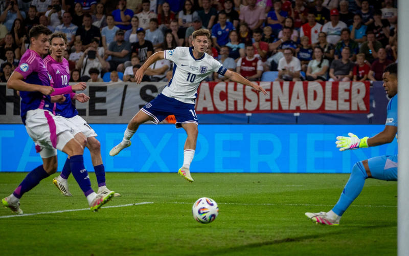 10:56 PM BST, 10:55 PM BST, Man of the match, 10:55 PM BST, Lee Carsley speaking to Channel 4, 10:51 PM BST, Trophy time, 10:48 PM BST, Player of the tournament is..., 10:48 PM BST, Runners-up, 10:45 PM BST, FT stats, 10:44 PM BST, England’s player of the tournament celebrates, 10:43 PM BST, The thoughts of Jonathan Rowe, 10:42 PM BST, Joy for Carsley, 10:41 PM BST, Mixed feelings for Tuchel?, 10:36 PM BST, Back-to-back European champions, 10:34 PM BST, England win the 2025 Under-21 European Championships, 10:32 PM BST, 120 mins: England 3 Germany 2, 10:31 PM BST, 119 mins: England 3 Germany 2, 10:29 PM BST, 118 mins: England 3 Germany 2, 10:28 PM BST, 117 mins: England 3 Germany 2, 10:28 PM BST, 116 mins: England 3 Germany 2, 10:26 PM BST, 115 mins: England 3 Germany 2, 10:25 PM BST, 113 mins: England 3 Germany 2, 10:24 PM BST, 112 mins: England 3 Germany 2, 10:23 PM BST, 111 mins: England 3 Germany 2, 10:20 PM BST, 109 mins: England 3 Germany 2, 10:19 PM BST, 107 mins: England 3 Germany 2, 10:16 PM BST, Second period of extra time, 10:14 PM BST, HT in extra time, 10:13 PM BST, 105 mins: England 3 Germany 2, 10:12 PM BST, 104 mins: England 3 Germany 2, 10:11 PM BST, 103 mins: England 3 Germany 2, 10:09 PM BST, 102 mins: England 3 Germany 2, 10:06 PM BST, 98 mins: England 3 Germany 2, 10:05 PM BST, 97 mins: England 3 Germany 2, 09:59 PM BST, GOAL! Rowe restores England’s lead, 09:58 PM BST, Start of extra time, 09:53 PM BST, End of normal time, 09:51 PM BST, 90+3 mins: England 2 Germany 2, 09:50 PM BST, 90+2 mins: England 2 Germany 2, 09:48 PM BST, 90 mins: England 2 Germany 2, 09:46 PM BST, 88 mins: England 2 Germany 2, 09:44 PM BST, 85 mins: England 2 Germany 2, 09:42 PM BST, 84 mins: England 2 Germany 2, 09:41 PM BST, 83 mins: England 2 Germany 2, 09:40 PM BST, 81 mins: England 2 Germany 2, 09:38 PM BST, 80 mins: England 2 Germany 2, 09:37 PM BST, 79 mins: England 2 Germany 2, 09:36 PM BST, 78 mins: England 2 Germany 2, 09:34 PM BST, 75 mins: England 2 Germany 2, 09:32 PM BST, 73 mins: England 2 Germany 2, 09:29 PM BST, 71 mins: England 2 Germany 2, 09:28 PM BST, 70 mins: England 2 Germany 2, 09:27 PM BST, 68 mins: England 2 Germany 2, 09:25 PM BST, 66 mins: England 2 Germany 2, 09:22 PM BST, 64 mins: England 2 Germany 2, 09:20 PM BST, 62 mins: England 2 Germany 2, 09:19 PM BST, GOAL! Nebel pulls Germany level, 09:18 PM BST, 60 mins: England 2 Germany 1, 09:16 PM BST, 57 mins: England 2 Germany 1, 09:13 PM BST, 55 mins: England 2 Germany 1, 09:11 PM BST, 52 mins: England 2 Germany 1, 09:10 PM BST, 51 mins: England 2 Germany 1, 09:09 PM BST, 50 mins: England 2 Germany 1, 09:08 PM BST, 49 mins: England 2 Germany 1, 09:03 PM BST, Second half, 08:58 PM BST, What will Tuchel have thought of that first half?, 08:54 PM BST, Elliott’s fantastic tournament, 08:51 PM BST, HT stats, 08:48 PM BST, Half time, 08:46 PM BST, GOAL! Weiper gets one back for Germany, 08:46 PM BST, 45 mins: England 2 Germany 0, 08:44 PM BST, 43 mins: England 2 Germany 0, 08:41 PM BST, 41 mins: England 2 Germany 0, 08:39 PM BST, 39 mins: England 2 Germany 0, 08:37 PM BST, 37 mins: England 2 Germany 0, 08:35 PM BST, 34 mins: England 2 Germany 0, 08:33 PM BST, 32 mins: England 2 Germany 0, 08:30 PM BST, 29 mins: England 2 Germany 0, 08:24 PM BST, GOAL! Hutchinson doubles England’s lead, 08:24 PM BST, 24 mins: England 1 Germany 0, 08:23 PM BST, 22 mins: England 1 Germany 0, 08:20 PM BST, 19 mins: England 1 Germany 0, 08:17 PM BST, 16 mins: England 1 Germany 0, 08:15 PM BST, 14 mins: England 1 Germany 0, 08:12 PM BST, 11 mins: England 1 Germany 0, 08:05 PM BST, GOAL! Elliott fires England into the lead, 08:03 PM BST, 2 mins: England 0 Germany 0, 08:00 PM BST, Kick-off, 07:55 PM BST, Anthem time, 07:52 PM BST, Reminder of the teams, 07:49 PM BST, Tuchel has made it!, 07:44 PM BST, Hands-on approach from Carsley, 07:42 PM BST, Connection between the Lionesses and the Young Lions, 07:39 PM BST, Gearing up, 07:33 PM BST, England’s leading scorer at the tournament, 07:25 PM BST, Two managers conversing, 07:19 PM BST, Taking in their surroundings, 07:15 PM BST, Back in 2023, 07:06 PM BST, Full team news, 07:03 PM BST, What they are playing for, 07:00 PM BST, Numbers from the tournament, 06:56 PM BST, Germany team news, 06:56 PM BST, Top scorers in the tournament, 06:54 PM BST, Carsley getting things ready for his players, 06:49 PM BST, England team news, 06:47 PM BST, Germany’s route to the final, 06:44 PM BST, England’s route to the final, 06:33 PM BST, 06:32 PM BST, Lee Carsley has full confidence in his England team
