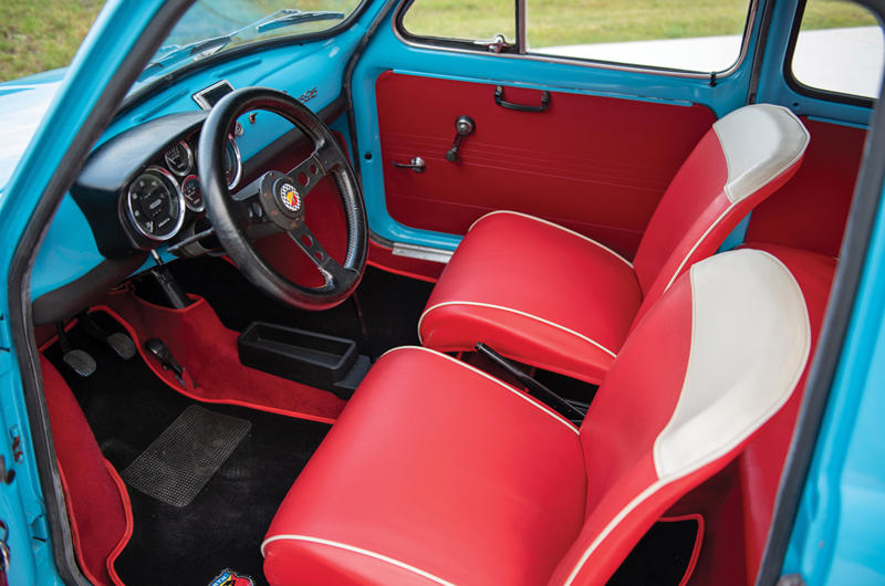 Abarth 595 (cont.) Business up front, party in the back, 1. Volkswagen Beetle, Volkswagen Beetle (cont.), 2. Renault 4CV, Renault 4CV (cont.), 3. Tucker 48, Tucker 48 (cont.), 4. Porsche 356, Porsche 356 (cont.), 5. Denzel 1300, Denzel 1300 (cont.), 6. Tatra 603, Tatra 603 (cont.), 7. Škoda 110R, Škoda 110R (cont.), 8. Alpine A110, Alpine A110 (cont.), 9. Amphicar Model 770, Amphicar Model 770 (cont.), 10. Hino Contessa Sprint, Hino Contessa Sprint (cont.), 11. Abarth 595, Abarth 595 (cont.), 12. Hillman Imp, Hillman Imp (cont.), 13. Ginetta G15, Ginetta G15 (cont.), 14. Porsche 911 RS 2.7, Porsche 911 RS 2.7 (cont.), 15. Suzuki Whizzkid, Suzuki Whizzkid (cont.)