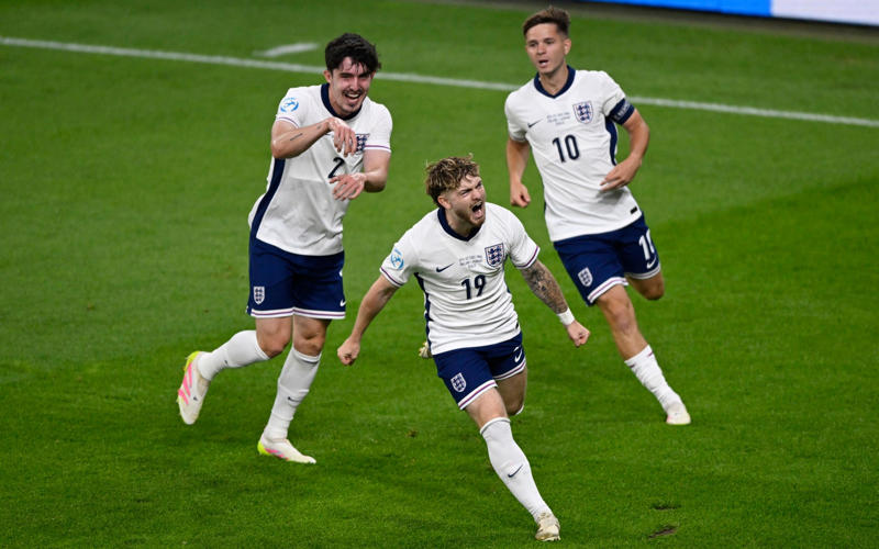 10:56 PM BST, 10:55 PM BST, Man of the match, 10:55 PM BST, Lee Carsley speaking to Channel 4, 10:51 PM BST, Trophy time, 10:48 PM BST, Player of the tournament is..., 10:48 PM BST, Runners-up, 10:45 PM BST, FT stats, 10:44 PM BST, England’s player of the tournament celebrates, 10:43 PM BST, The thoughts of Jonathan Rowe, 10:42 PM BST, Joy for Carsley, 10:41 PM BST, Mixed feelings for Tuchel?, 10:36 PM BST, Back-to-back European champions, 10:34 PM BST, England win the 2025 Under-21 European Championships, 10:32 PM BST, 120 mins: England 3 Germany 2, 10:31 PM BST, 119 mins: England 3 Germany 2, 10:29 PM BST, 118 mins: England 3 Germany 2, 10:28 PM BST, 117 mins: England 3 Germany 2, 10:28 PM BST, 116 mins: England 3 Germany 2, 10:26 PM BST, 115 mins: England 3 Germany 2, 10:25 PM BST, 113 mins: England 3 Germany 2, 10:24 PM BST, 112 mins: England 3 Germany 2, 10:23 PM BST, 111 mins: England 3 Germany 2, 10:20 PM BST, 109 mins: England 3 Germany 2, 10:19 PM BST, 107 mins: England 3 Germany 2, 10:16 PM BST, Second period of extra time, 10:14 PM BST, HT in extra time, 10:13 PM BST, 105 mins: England 3 Germany 2, 10:12 PM BST, 104 mins: England 3 Germany 2, 10:11 PM BST, 103 mins: England 3 Germany 2, 10:09 PM BST, 102 mins: England 3 Germany 2, 10:06 PM BST, 98 mins: England 3 Germany 2, 10:05 PM BST, 97 mins: England 3 Germany 2, 09:59 PM BST, GOAL! Rowe restores England’s lead, 09:58 PM BST, Start of extra time, 09:53 PM BST, End of normal time, 09:51 PM BST, 90+3 mins: England 2 Germany 2, 09:50 PM BST, 90+2 mins: England 2 Germany 2, 09:48 PM BST, 90 mins: England 2 Germany 2, 09:46 PM BST, 88 mins: England 2 Germany 2, 09:44 PM BST, 85 mins: England 2 Germany 2, 09:42 PM BST, 84 mins: England 2 Germany 2, 09:41 PM BST, 83 mins: England 2 Germany 2, 09:40 PM BST, 81 mins: England 2 Germany 2, 09:38 PM BST, 80 mins: England 2 Germany 2, 09:37 PM BST, 79 mins: England 2 Germany 2, 09:36 PM BST, 78 mins: England 2 Germany 2, 09:34 PM BST, 75 mins: England 2 Germany 2, 09:32 PM BST, 73 mins: England 2 Germany 2, 09:29 PM BST, 71 mins: England 2 Germany 2, 09:28 PM BST, 70 mins: England 2 Germany 2, 09:27 PM BST, 68 mins: England 2 Germany 2, 09:25 PM BST, 66 mins: England 2 Germany 2, 09:22 PM BST, 64 mins: England 2 Germany 2, 09:20 PM BST, 62 mins: England 2 Germany 2, 09:19 PM BST, GOAL! Nebel pulls Germany level, 09:18 PM BST, 60 mins: England 2 Germany 1, 09:16 PM BST, 57 mins: England 2 Germany 1, 09:13 PM BST, 55 mins: England 2 Germany 1, 09:11 PM BST, 52 mins: England 2 Germany 1, 09:10 PM BST, 51 mins: England 2 Germany 1, 09:09 PM BST, 50 mins: England 2 Germany 1, 09:08 PM BST, 49 mins: England 2 Germany 1, 09:03 PM BST, Second half, 08:58 PM BST, What will Tuchel have thought of that first half?, 08:54 PM BST, Elliott’s fantastic tournament, 08:51 PM BST, HT stats, 08:48 PM BST, Half time, 08:46 PM BST, GOAL! Weiper gets one back for Germany, 08:46 PM BST, 45 mins: England 2 Germany 0, 08:44 PM BST, 43 mins: England 2 Germany 0, 08:41 PM BST, 41 mins: England 2 Germany 0, 08:39 PM BST, 39 mins: England 2 Germany 0, 08:37 PM BST, 37 mins: England 2 Germany 0, 08:35 PM BST, 34 mins: England 2 Germany 0, 08:33 PM BST, 32 mins: England 2 Germany 0, 08:30 PM BST, 29 mins: England 2 Germany 0, 08:24 PM BST, GOAL! Hutchinson doubles England’s lead, 08:24 PM BST, 24 mins: England 1 Germany 0, 08:23 PM BST, 22 mins: England 1 Germany 0, 08:20 PM BST, 19 mins: England 1 Germany 0, 08:17 PM BST, 16 mins: England 1 Germany 0, 08:15 PM BST, 14 mins: England 1 Germany 0, 08:12 PM BST, 11 mins: England 1 Germany 0, 08:05 PM BST, GOAL! Elliott fires England into the lead, 08:03 PM BST, 2 mins: England 0 Germany 0, 08:00 PM BST, Kick-off, 07:55 PM BST, Anthem time, 07:52 PM BST, Reminder of the teams, 07:49 PM BST, Tuchel has made it!, 07:44 PM BST, Hands-on approach from Carsley, 07:42 PM BST, Connection between the Lionesses and the Young Lions, 07:39 PM BST, Gearing up, 07:33 PM BST, England’s leading scorer at the tournament, 07:25 PM BST, Two managers conversing, 07:19 PM BST, Taking in their surroundings, 07:15 PM BST, Back in 2023, 07:06 PM BST, Full team news, 07:03 PM BST, What they are playing for, 07:00 PM BST, Numbers from the tournament, 06:56 PM BST, Germany team news, 06:56 PM BST, Top scorers in the tournament, 06:54 PM BST, Carsley getting things ready for his players, 06:49 PM BST, England team news, 06:47 PM BST, Germany’s route to the final, 06:44 PM BST, England’s route to the final, 06:33 PM BST, 06:32 PM BST, Lee Carsley has full confidence in his England team