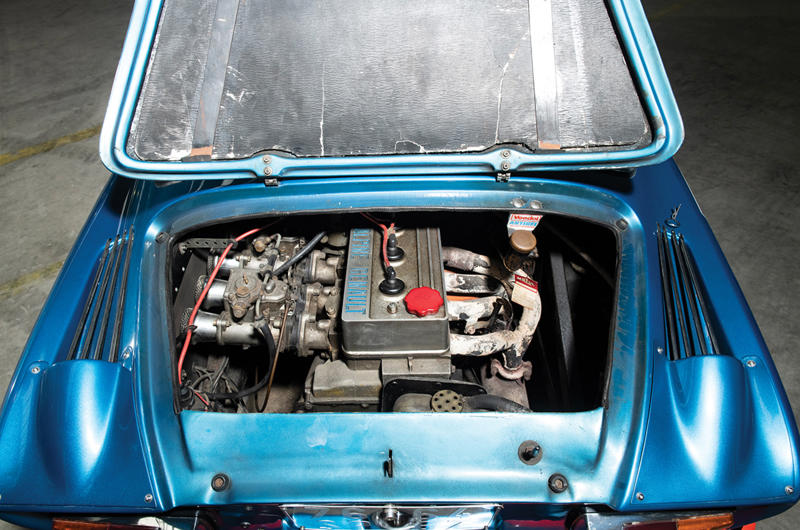 Alpine A110 (cont.) Business up front, party in the back, 1. Volkswagen Beetle, Volkswagen Beetle (cont.), 2. Renault 4CV, Renault 4CV (cont.), 3. Tucker 48, Tucker 48 (cont.), 4. Porsche 356, Porsche 356 (cont.), 5. Denzel 1300, Denzel 1300 (cont.), 6. Tatra 603, Tatra 603 (cont.), 7. Škoda 110R, Škoda 110R (cont.), 8. Alpine A110, Alpine A110 (cont.), 9. Amphicar Model 770, Amphicar Model 770 (cont.), 10. Hino Contessa Sprint, Hino Contessa Sprint (cont.), 11. Abarth 595, Abarth 595 (cont.), 12. Hillman Imp, Hillman Imp (cont.), 13. Ginetta G15, Ginetta G15 (cont.), 14. Porsche 911 RS 2.7, Porsche 911 RS 2.7 (cont.), 15. Suzuki Whizzkid, Suzuki Whizzkid (cont.)