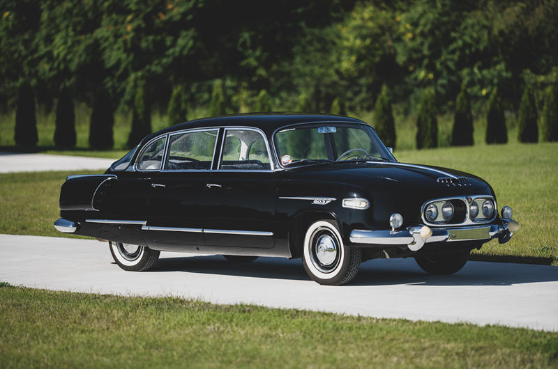 6. Tatra 603 Business up front, party in the back, 1. Volkswagen Beetle, Volkswagen Beetle (cont.), 2. Renault 4CV, Renault 4CV (cont.), 3. Tucker 48, Tucker 48 (cont.), 4. Porsche 356, Porsche 356 (cont.), 5. Denzel 1300, Denzel 1300 (cont.), 6. Tatra 603, Tatra 603 (cont.), 7. Škoda 110R, Škoda 110R (cont.), 8. Alpine A110, Alpine A110 (cont.), 9. Amphicar Model 770, Amphicar Model 770 (cont.), 10. Hino Contessa Sprint, Hino Contessa Sprint (cont.), 11. Abarth 595, Abarth 595 (cont.), 12. Hillman Imp, Hillman Imp (cont.), 13. Ginetta G15, Ginetta G15 (cont.), 14. Porsche 911 RS 2.7, Porsche 911 RS 2.7 (cont.), 15. Suzuki Whizzkid, Suzuki Whizzkid (cont.)