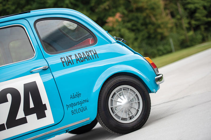 Abarth 595 (cont.) Business up front, party in the back, 1. Volkswagen Beetle, Volkswagen Beetle (cont.), 2. Renault 4CV, Renault 4CV (cont.), 3. Tucker 48, Tucker 48 (cont.), 4. Porsche 356, Porsche 356 (cont.), 5. Denzel 1300, Denzel 1300 (cont.), 6. Tatra 603, Tatra 603 (cont.), 7. Škoda 110R, Škoda 110R (cont.), 8. Alpine A110, Alpine A110 (cont.), 9. Amphicar Model 770, Amphicar Model 770 (cont.), 10. Hino Contessa Sprint, Hino Contessa Sprint (cont.), 11. Abarth 595, Abarth 595 (cont.), 12. Hillman Imp, Hillman Imp (cont.), 13. Ginetta G15, Ginetta G15 (cont.), 14. Porsche 911 RS 2.7, Porsche 911 RS 2.7 (cont.), 15. Suzuki Whizzkid, Suzuki Whizzkid (cont.)