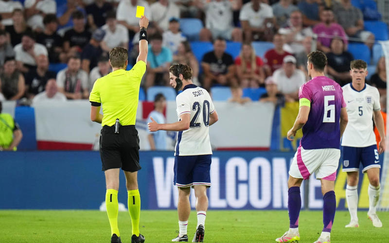 10:56 PM BST, 10:55 PM BST, Man of the match, 10:55 PM BST, Lee Carsley speaking to Channel 4, 10:51 PM BST, Trophy time, 10:48 PM BST, Player of the tournament is..., 10:48 PM BST, Runners-up, 10:45 PM BST, FT stats, 10:44 PM BST, England’s player of the tournament celebrates, 10:43 PM BST, The thoughts of Jonathan Rowe, 10:42 PM BST, Joy for Carsley, 10:41 PM BST, Mixed feelings for Tuchel?, 10:36 PM BST, Back-to-back European champions, 10:34 PM BST, England win the 2025 Under-21 European Championships, 10:32 PM BST, 120 mins: England 3 Germany 2, 10:31 PM BST, 119 mins: England 3 Germany 2, 10:29 PM BST, 118 mins: England 3 Germany 2, 10:28 PM BST, 117 mins: England 3 Germany 2, 10:28 PM BST, 116 mins: England 3 Germany 2, 10:26 PM BST, 115 mins: England 3 Germany 2, 10:25 PM BST, 113 mins: England 3 Germany 2, 10:24 PM BST, 112 mins: England 3 Germany 2, 10:23 PM BST, 111 mins: England 3 Germany 2, 10:20 PM BST, 109 mins: England 3 Germany 2, 10:19 PM BST, 107 mins: England 3 Germany 2, 10:16 PM BST, Second period of extra time, 10:14 PM BST, HT in extra time, 10:13 PM BST, 105 mins: England 3 Germany 2, 10:12 PM BST, 104 mins: England 3 Germany 2, 10:11 PM BST, 103 mins: England 3 Germany 2, 10:09 PM BST, 102 mins: England 3 Germany 2, 10:06 PM BST, 98 mins: England 3 Germany 2, 10:05 PM BST, 97 mins: England 3 Germany 2, 09:59 PM BST, GOAL! Rowe restores England’s lead, 09:58 PM BST, Start of extra time, 09:53 PM BST, End of normal time, 09:51 PM BST, 90+3 mins: England 2 Germany 2, 09:50 PM BST, 90+2 mins: England 2 Germany 2, 09:48 PM BST, 90 mins: England 2 Germany 2, 09:46 PM BST, 88 mins: England 2 Germany 2, 09:44 PM BST, 85 mins: England 2 Germany 2, 09:42 PM BST, 84 mins: England 2 Germany 2, 09:41 PM BST, 83 mins: England 2 Germany 2, 09:40 PM BST, 81 mins: England 2 Germany 2, 09:38 PM BST, 80 mins: England 2 Germany 2, 09:37 PM BST, 79 mins: England 2 Germany 2, 09:36 PM BST, 78 mins: England 2 Germany 2, 09:34 PM BST, 75 mins: England 2 Germany 2, 09:32 PM BST, 73 mins: England 2 Germany 2, 09:29 PM BST, 71 mins: England 2 Germany 2, 09:28 PM BST, 70 mins: England 2 Germany 2, 09:27 PM BST, 68 mins: England 2 Germany 2, 09:25 PM BST, 66 mins: England 2 Germany 2, 09:22 PM BST, 64 mins: England 2 Germany 2, 09:20 PM BST, 62 mins: England 2 Germany 2, 09:19 PM BST, GOAL! Nebel pulls Germany level, 09:18 PM BST, 60 mins: England 2 Germany 1, 09:16 PM BST, 57 mins: England 2 Germany 1, 09:13 PM BST, 55 mins: England 2 Germany 1, 09:11 PM BST, 52 mins: England 2 Germany 1, 09:10 PM BST, 51 mins: England 2 Germany 1, 09:09 PM BST, 50 mins: England 2 Germany 1, 09:08 PM BST, 49 mins: England 2 Germany 1, 09:03 PM BST, Second half, 08:58 PM BST, What will Tuchel have thought of that first half?, 08:54 PM BST, Elliott’s fantastic tournament, 08:51 PM BST, HT stats, 08:48 PM BST, Half time, 08:46 PM BST, GOAL! Weiper gets one back for Germany, 08:46 PM BST, 45 mins: England 2 Germany 0, 08:44 PM BST, 43 mins: England 2 Germany 0, 08:41 PM BST, 41 mins: England 2 Germany 0, 08:39 PM BST, 39 mins: England 2 Germany 0, 08:37 PM BST, 37 mins: England 2 Germany 0, 08:35 PM BST, 34 mins: England 2 Germany 0, 08:33 PM BST, 32 mins: England 2 Germany 0, 08:30 PM BST, 29 mins: England 2 Germany 0, 08:24 PM BST, GOAL! Hutchinson doubles England’s lead, 08:24 PM BST, 24 mins: England 1 Germany 0, 08:23 PM BST, 22 mins: England 1 Germany 0, 08:20 PM BST, 19 mins: England 1 Germany 0, 08:17 PM BST, 16 mins: England 1 Germany 0, 08:15 PM BST, 14 mins: England 1 Germany 0, 08:12 PM BST, 11 mins: England 1 Germany 0, 08:05 PM BST, GOAL! Elliott fires England into the lead, 08:03 PM BST, 2 mins: England 0 Germany 0, 08:00 PM BST, Kick-off, 07:55 PM BST, Anthem time, 07:52 PM BST, Reminder of the teams, 07:49 PM BST, Tuchel has made it!, 07:44 PM BST, Hands-on approach from Carsley, 07:42 PM BST, Connection between the Lionesses and the Young Lions, 07:39 PM BST, Gearing up, 07:33 PM BST, England’s leading scorer at the tournament, 07:25 PM BST, Two managers conversing, 07:19 PM BST, Taking in their surroundings, 07:15 PM BST, Back in 2023, 07:06 PM BST, Full team news, 07:03 PM BST, What they are playing for, 07:00 PM BST, Numbers from the tournament, 06:56 PM BST, Germany team news, 06:56 PM BST, Top scorers in the tournament, 06:54 PM BST, Carsley getting things ready for his players, 06:49 PM BST, England team news, 06:47 PM BST, Germany’s route to the final, 06:44 PM BST, England’s route to the final, 06:33 PM BST, 06:32 PM BST, Lee Carsley has full confidence in his England team
