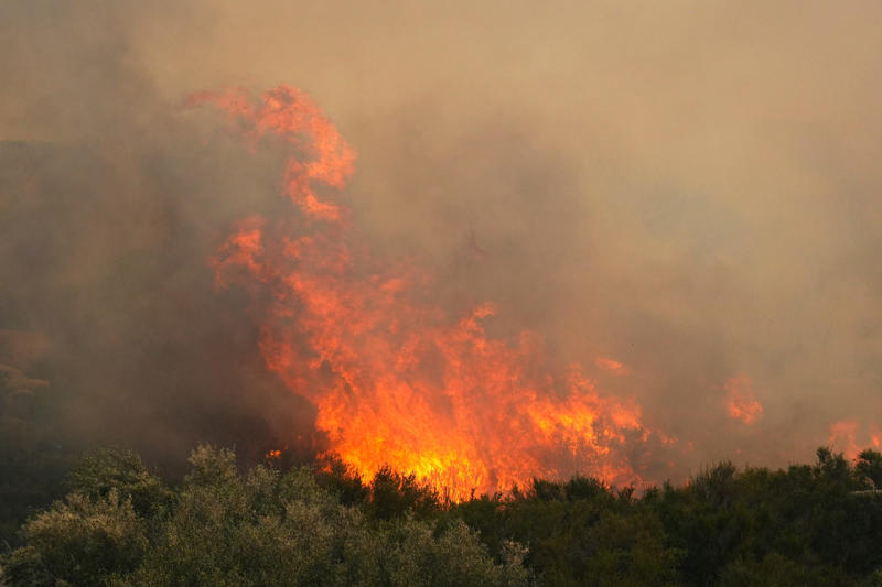 See firefighters battle Wolf Fire in Southern California as residents evacuate