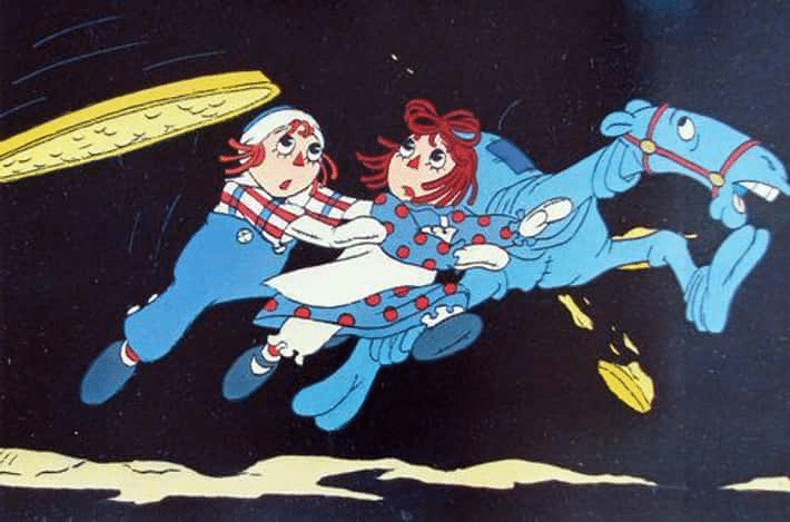 #10: Raggedy Ann & Andy: A Musical Adventure (1977) #1: The Phantom Tollbooth (1970), #3: Robin Hood (1973), #4: The Rescuers (1977), #6: The Hobbit (1977), #7: Winnie the Pooh and Tigger Too (1974), #9: The Cat in the Hat (1971), #10: Raggedy Ann & Andy: A Musical Adventure (1977), #12: Race for Your Life, Charlie Brown (1977), #13: Journey Back to Oz (1972), #15: Oliver & Company (1988), #16: The Fox and the Hound (1981), #18: The Land Before Time (1988), #19: The Black Cauldron (1985), #21: An American Tail (1986), #22: Mickey’s Christmas Carol (1983)