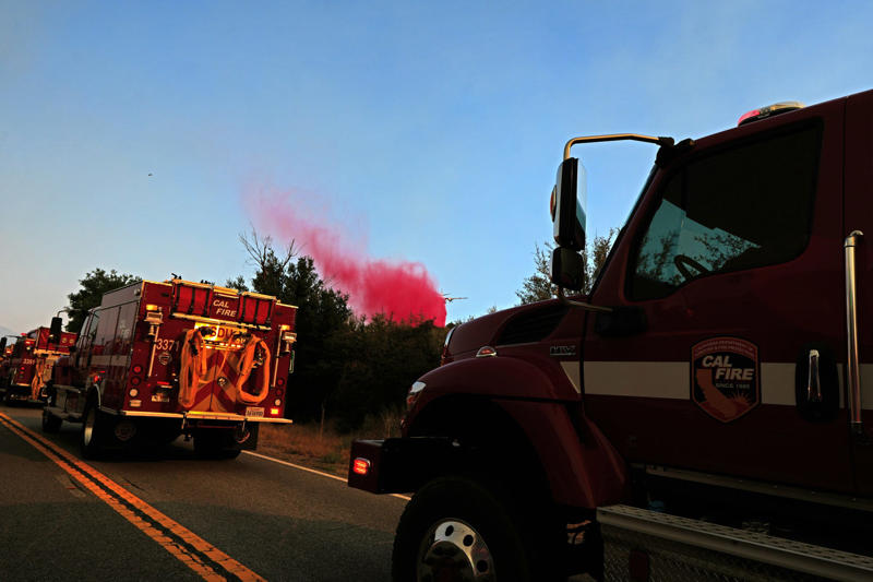 See firefighters battle Wolf Fire in Southern California as residents evacuate