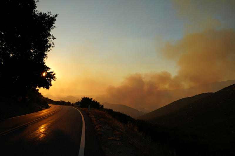 See firefighters battle Wolf Fire in Southern California as residents evacuate