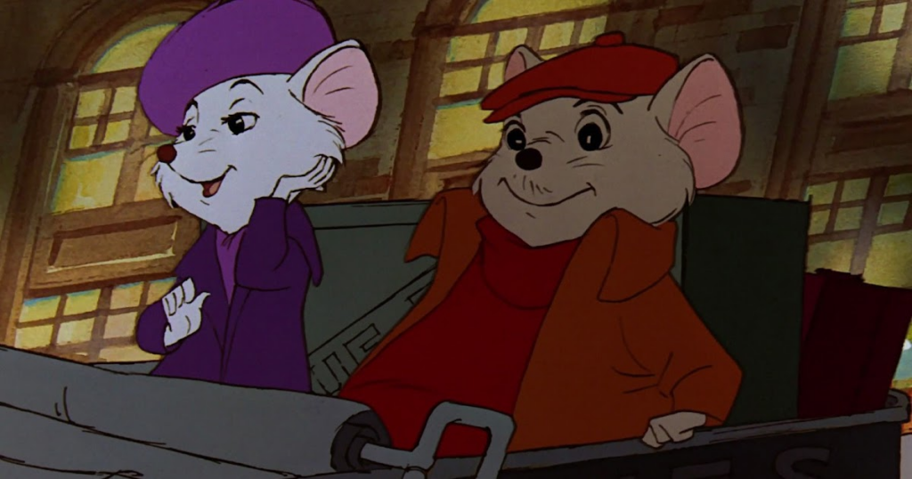 #4: The Rescuers (1977) #1: The Phantom Tollbooth (1970), #3: Robin Hood (1973), #4: The Rescuers (1977), #6: The Hobbit (1977), #7: Winnie the Pooh and Tigger Too (1974), #9: The Cat in the Hat (1971), #10: Raggedy Ann & Andy: A Musical Adventure (1977), #12: Race for Your Life, Charlie Brown (1977), #13: Journey Back to Oz (1972), #15: Oliver & Company (1988), #16: The Fox and the Hound (1981), #18: The Land Before Time (1988), #19: The Black Cauldron (1985), #21: An American Tail (1986), #22: Mickey’s Christmas Carol (1983)