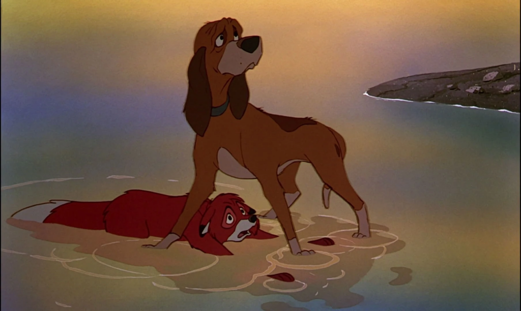 #16: The Fox and the Hound (1981) #1: The Phantom Tollbooth (1970), #3: Robin Hood (1973), #4: The Rescuers (1977), #6: The Hobbit (1977), #7: Winnie the Pooh and Tigger Too (1974), #9: The Cat in the Hat (1971), #10: Raggedy Ann & Andy: A Musical Adventure (1977), #12: Race for Your Life, Charlie Brown (1977), #13: Journey Back to Oz (1972), #15: Oliver & Company (1988), #16: The Fox and the Hound (1981), #18: The Land Before Time (1988), #19: The Black Cauldron (1985), #21: An American Tail (1986), #22: Mickey’s Christmas Carol (1983)