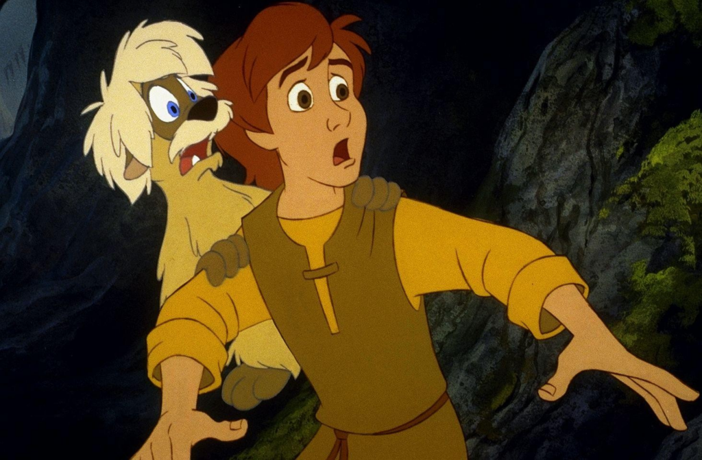 #19: The Black Cauldron (1985) #1: The Phantom Tollbooth (1970), #3: Robin Hood (1973), #4: The Rescuers (1977), #6: The Hobbit (1977), #7: Winnie the Pooh and Tigger Too (1974), #9: The Cat in the Hat (1971), #10: Raggedy Ann & Andy: A Musical Adventure (1977), #12: Race for Your Life, Charlie Brown (1977), #13: Journey Back to Oz (1972), #15: Oliver & Company (1988), #16: The Fox and the Hound (1981), #18: The Land Before Time (1988), #19: The Black Cauldron (1985), #21: An American Tail (1986), #22: Mickey’s Christmas Carol (1983)
