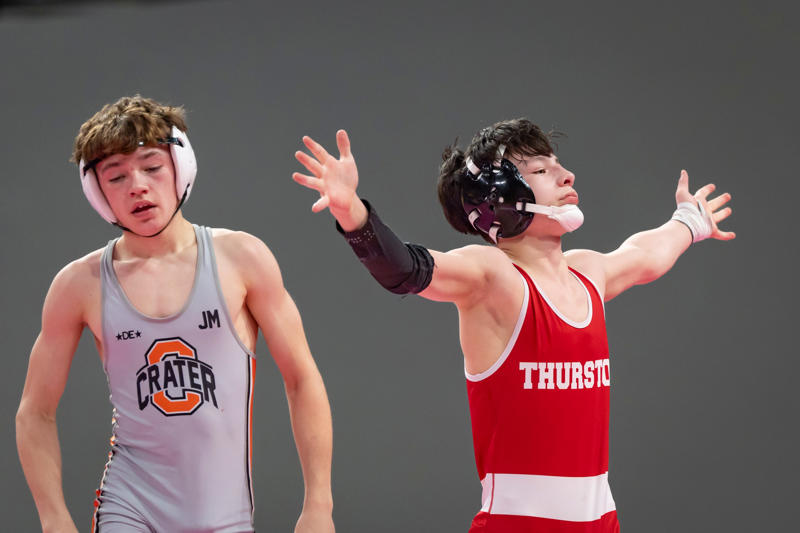 Lukas Babbitt, Churchill football, Carter Bengtson, Cottage Grove cross-country and track and field, Brody Buzzard, Harrisburg wrestling and Marist Catholic football, Tucker Fitzpatrick, Thurston soccer, Eli Forsha, Sheldon track and field, Nick Hudson, Marist Catholic football, basketball and golf, Lucas LaBounty, Thurston basketball, Alex Peterman, Marist Catholic soccer, EJ Roedl, Marist Catholic tennis, Jahan Sabzalian, South Eugene soccer, Lukas Salas-Sanchez, Thurston wrestling, Michael Salas-Sanchez, Thurston wrestling, Grady Saunders, Thurston baseball, Nathan Sheley, Sheldon basketball, Mana Tuioti, Sheldon football, Louis Vogel, Churchill soccer