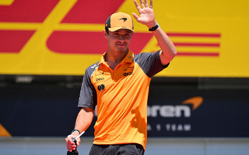 04:31 PM BST, McLaren one-two, 04:31 PM BST, Norris on top in Austria, 04:24 PM BST, McLaren team principal Andrea Stella talking to Sky Sports, 04:20 PM BST, Great day for the Kiwi, 04:17 PM BST, Max Verstappen speaking to Sky Sports, 04:12 PM BST, Champagne time, 04:10 PM BST, Podium time, 04:08 PM BST, Joy for Norris, 04:05 PM BST, The thoughts of Kimi Antonelli, 03:59 PM BST, Quotes from Charles Leclerc, who finished third, 03:58 PM BST, The thoughts of Oscar Piastri, who finished second, 03:57 PM BST, Constructors’ standings, 03:55 PM BST, Lando Norris speaks after winning the Austrian GP, 03:54 PM BST, Victory for Norris in Austria, 03:52 PM BST, Top five in the drivers’ standings after Austria, 03:49 PM BST, Karun Chandhok on Sky Sports, 03:47 PM BST, Top five, 03:46 PM BST, First points, 03:42 PM BST, Lando Norris wins the Austrian Grand Prix, 03:41 PM BST, Lap 70 of 70, 03:40 PM BST, Lap 69 of 70, 03:38 PM BST, Lap 68 of 70, 03:37 PM BST, Lap 67 of 70, 03:35 PM BST, Lap 65 of 70, 03:33 PM BST, Lap 63 of 70, 03:31 PM BST, Lap 61 of 70, 03:29 PM BST, Lap 60 of 70, 03:27 PM BST, Lap 58 of 70, 03:25 PM BST, Lap 56 of 70, 03:25 PM BST, Lap 54 of 70, 03:21 PM BST, Lap 53 of 70, 03:19 PM BST, Lap 51 of 70, 03:18 PM BST, Lap 50 of 70, 03:17 PM BST, Lap 49 of 70, 03:14 PM BST, Lap 47 of 70, 03:12 PM BST, Lap 45 of 70, 03:11 PM BST, Lap 44 of 70, 03:08 PM BST, Lap 41 of 70, 03:05 PM BST, Lap 39 of 70, 03:01 PM BST, Lap 36 of 70, 02:59 PM BST, Lap 34 of 70, 02:57 PM BST, Lap 32 of 70, 02:54 PM BST, Lap 29 of 70, 02:52 PM BST, Lap 27 of 70, 02:51 PM BST, Lap 26 of 70, 02:50 PM BST, Lap 25 of 70, 02:49 PM BST, Lap 24 of 70, 02:45 PM BST, Lap 22 of 70, 02:44 PM BST, Lap 21 of 70, 02:42 PM BST, Lap 19 of 70, 02:41 PM BST, Lap 18 of 70, 02:39 PM BST, Lap 17 of 70, 02:37 PM BST, Lap 15 of 70, 02:35 PM BST, Lap 14 of 70, 02:34 PM BST, Lap 12 of 70, 02:33 PM BST, Lap 11 of 70, 02:29 PM BST, Lap 8 of 70, 02:27 PM BST, Lap 6 of 70, 02:24 PM BST, Lap 4 of 70, 02:22 PM BST, Lap 3 of 70, 02:20 PM BST, Verstappen out of the race, 02:18 PM BST, Go, go, go!, 02:15 PM BST, Take two, 02:11 PM BST, Very hot, 02:08 PM BST, Game over, 02:03 PM BST, 02:00 PM BST, Formation lap, 01:55 PM BST, Five-minute klaxon, 01:54 PM BST, A reminder of the starting grid, 01:52 PM BST, Hot, hot, hot!, 01:50 PM BST, A slightly pessimistic Max Verstappen talking to Sky Sports, 01:48 PM BST, Hulk in the house, 01:46 PM BST, Jurgen at the Grand Prix, 01:41 PM BST, Last five winners around this circuit, 01:37 PM BST, 01:35 PM BST, Potential epicentre of the action, 01:32 PM BST, Karun Chandhok on Sky Sports, 01:29 PM BST, Lando Norris speaking to Sky, 01:22 PM BST, Pit lane open, 01:20 PM BST, Karun Chandhok on Sky Sports, 01:18 PM BST, Your starting grid for today, 01:15 PM BST, New contract for Austria, 01:08 PM BST, No Vassuer, 01:05 PM BST, Top five in the constructors’ standings, 01:00 PM BST, Top five in the drivers’ standings, 12:55 PM BST, Who will take victory in the Styrian Hills?