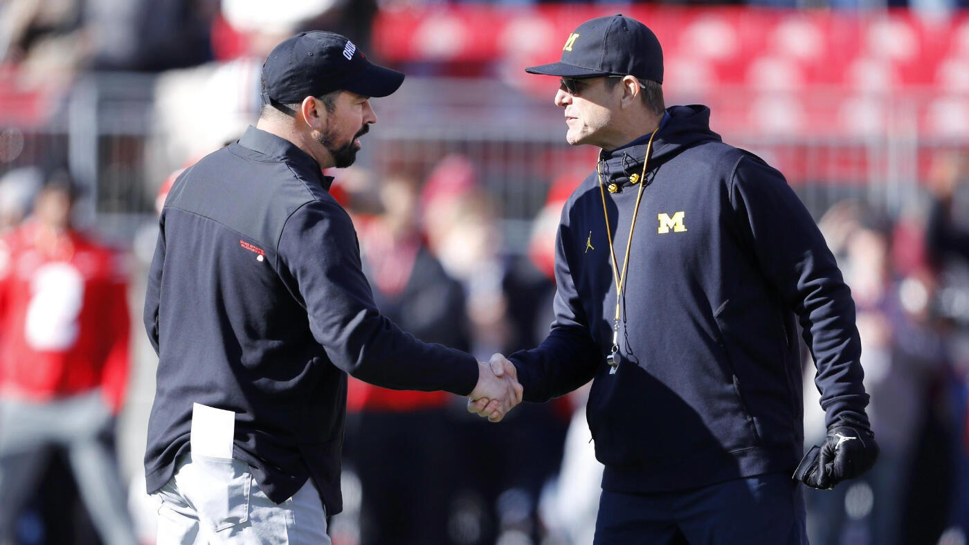 Bob Stoops (Oklahoma) vs. Mack Brown (Texas) , Bronco Mendenhall (BYU) vs. Kyle Whittingham (Utah) , Jim Harbaugh (Stanford) vs. Pete Carroll (USC), Lane Kiffin (Tennessee) vs. Urban Meyer (Florida), Dan Mullen (Mississippi State) vs. Hugh Freeze (Ole Miss) , Nick Saban (Alabama) vs. Kirby Smart (Georgia) , Nick Saban (Alabama) vs. Jimbo Fisher (Texas A&amp;M), Jim Harbaugh (Michigan) vs. Ryan Day (Ohio State) 