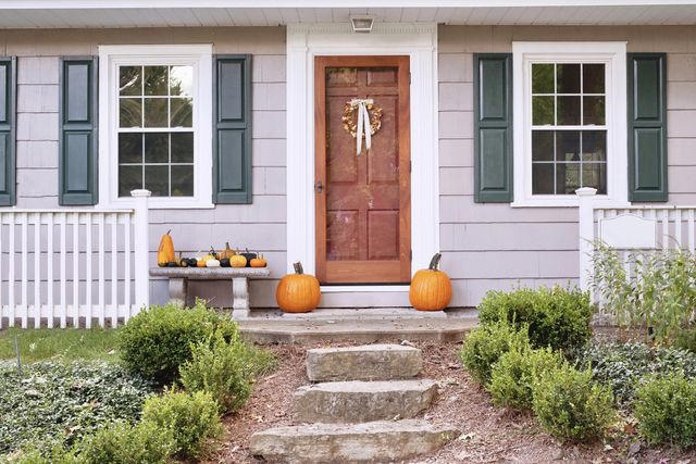 Confusing Front Walkway, Uneven Front Steps, Poorly Maintained Front Door, Mudroom Shoe Clutter, Furniture Blocking Entry