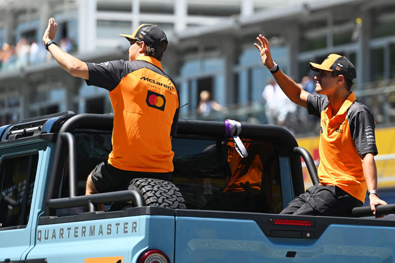 F1 AUSTRIAN GRAND PRIX - LATEST UPDATES, Time for the podium!, Oscar Piastri, who finished P2:, Lando Norris after finishing first:, Charles Leclerc, after coming home P3:, Oscar Piastri:, Lando Norris:, TOP-10 IN THE AUSTRIAN GP, Lando Norris wins the Austrian Grand Prix, Final lap, Norris' gap to Piastri now 1.7 seconds (Lap 69/70), Lando Norris is pushing (Lap 66/70), Lando Norris on team radio (Lap 62/70), Norris's gap to Piastri closing (Lap 60/70), Franco Colapinto receives penalty (Lap 58/70), Oscar Piastri pits (Lap 54/70), Lando Norris pits (Lap 53/70), Lewis Hamilton pits (Lap 51/70), Charles Leclerc pits (Lap 50/70), Piastri closing the gap (Lap 43/70), Norris in control (Lap 40/70), TOP-10 AFTER 35/70 LAPS, Tsunoda-Colapinto collide, Austrian Grand Prix, Lewis Hamilton pits (Lap 26/70), Charles Leclerc pits (Lap 26/70), Oscar Piastri pits (Lap 25/70), Piastri now leads (Lap 22/70), Piastri almost collides with Norris (Lap 20/70), George Russell pits (Lap 19/70), Norris keeping his composure (Lap 17/70), Leclerc told to lift and coast, Piastri backs off a bit (Lap 14/70), Norris and Piastri swap first place (Lap 12/70), Norris thwarting challenge of Piastri, VIDEO: Verstappen and Antonelli crash, Oscar Piastri duelling with Lando Norris (Lap 6/70), Safety car heads in, Antonelli at fault, Max Verstappen is out!, Lights out!, Formation lap No 2, George Russell on team radio:, FIA UPDATE, Carlos Sainz's car catches fire!, FIA: Aborted start!, Carlos Sainz is stuck on the start line!, A reminder of the starting grid for the Austrian GP:, Austrian Grand Prix:, Liam Lawson, who starts P6, Gabriel Bortoleto, who starts an impressive P8:, Oscar Piastri, who starts P3:, Time for the Austrian national anthem!, Karun Chandhok on Max Verstappen's P7 start:, Lando Norris, speaking this morning ahead of the race:, Driver standings heading into this weekend:, Austrian GP winner - race odds:, Bernie Ecclestone on Max Verstappen:, Lando Norris on his 'best lap of the year', Starting grid for the Austrian GP:, Lewis Hamilton reacts to ‘significant’ social media abuse F1 drivers face, F1 constructor standings after 10 races:, List of team upgrades in Austria:, What time is the Austrian GP?, Toto Wolff on a potential Russell-Verstappen line-up, Ferrari team principal Fred Vasseur to miss Austrian GP, F1 extends Austrian GP deal to 2041, Toto Wolff on a potential Russell-Verstappen line-up, Lando Norris after qualifying P1 on Saturday:, RED BULL RING - FACTS:, Ferrari boss Fred Vasseur ahead of the Austrian GP weekend:, Allocated tyre compounds in Austria:, Lewis Hamilton on Ferrari upgrades:, Verstappen teams up with different race engineer in Austria, Irish teen Alex Dunne after finishing P4 in FP1 for McLaren yesterday:, Driver standings heading into this weekend:, Carlos Sainz, after qualifying just P19:, FIA on grass fires which caused Q2 red flag:, Oscar Piastri, who qualified P3:, Confirmation of the final qualifying results from the FIA:, What time is the Austrian GP?, Lando Norris after qualifying P1:, TOP-10 IN QUALIFYING, Charles Leclerc, in P2:, Gasly spun in the final corner!, Lando Norris on pole position!, Final laps in Q3, George Russell noted for an unsafe release:, Lando Norris on provisional pole!, Q3 underway, Alex Albon out in Q2!, Cars heading out on track!, FIA UPDATE, RED FLAG, Norris quickest early on!, Leclerc quickest so far, Q2 underway!, Carlos Sainz: