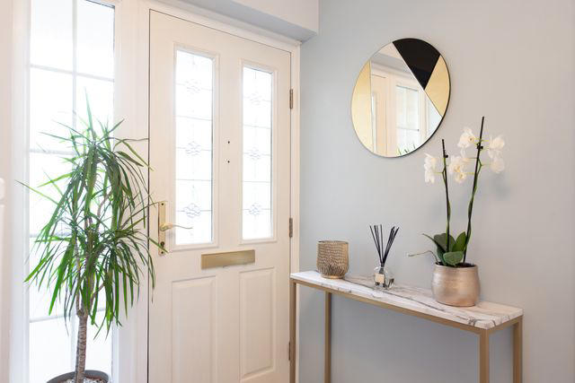 Confusing Front Walkway, Uneven Front Steps, Poorly Maintained Front Door, Mudroom Shoe Clutter, Furniture Blocking Entry