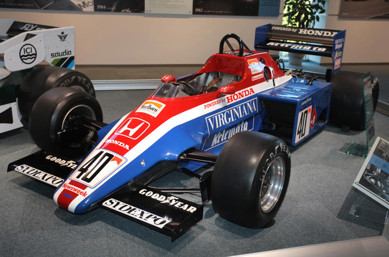 Spirit Honda 201C (1983) Curtiss Special (1924), Honda S360 (1962), Honda S500 (1963), Honda S800 (1968), Honda N360 (1967), Honda 1300 (1969), Honda 1300 Coupe S (1970), Honda Civic (1972), Honda Civic Country estate car (1980), Honda RA272 F1 car (1965), Honda P800 Pick-Up (1966), Honda Z (1970), Honda Life Step Van (1972), Honda Electro Gyrocator (1981), Honda Ballade Sports CR-X (1983), Honda Beat (1991), Honda Insight (1999), Honda Legend (1985), Honda Dream D (1949), Honda RA series of F1 cars (1964-68), Spirit Honda 201C (1983), Williams FW09 (1984), Williams FW11 (1986), Honda Indy 500 winner (2004), Honda RA106 (2006), Honda NSX Le Mans (1995), Motorcycle racing hall