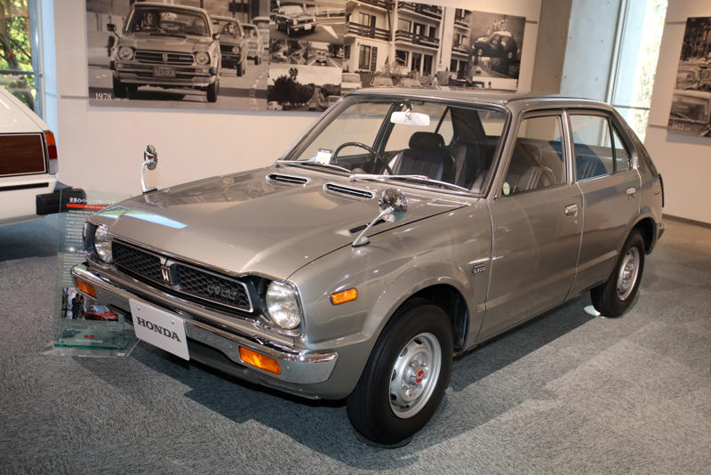 Honda Civic (1972) Curtiss Special (1924), Honda S360 (1962), Honda S500 (1963), Honda S800 (1968), Honda N360 (1967), Honda 1300 (1969), Honda 1300 Coupe S (1970), Honda Civic (1972), Honda Civic Country estate car (1980), Honda RA272 F1 car (1965), Honda P800 Pick-Up (1966), Honda Z (1970), Honda Life Step Van (1972), Honda Electro Gyrocator (1981), Honda Ballade Sports CR-X (1983), Honda Beat (1991), Honda Insight (1999), Honda Legend (1985), Honda Dream D (1949), Honda RA series of F1 cars (1964-68), Spirit Honda 201C (1983), Williams FW09 (1984), Williams FW11 (1986), Honda Indy 500 winner (2004), Honda RA106 (2006), Honda NSX Le Mans (1995), Motorcycle racing hall