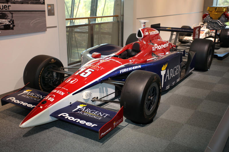 Honda Indy 500 winner (2004) Curtiss Special (1924), Honda S360 (1962), Honda S500 (1963), Honda S800 (1968), Honda N360 (1967), Honda 1300 (1969), Honda 1300 Coupe S (1970), Honda Civic (1972), Honda Civic Country estate car (1980), Honda RA272 F1 car (1965), Honda P800 Pick-Up (1966), Honda Z (1970), Honda Life Step Van (1972), Honda Electro Gyrocator (1981), Honda Ballade Sports CR-X (1983), Honda Beat (1991), Honda Insight (1999), Honda Legend (1985), Honda Dream D (1949), Honda RA series of F1 cars (1964-68), Spirit Honda 201C (1983), Williams FW09 (1984), Williams FW11 (1986), Honda Indy 500 winner (2004), Honda RA106 (2006), Honda NSX Le Mans (1995), Motorcycle racing hall