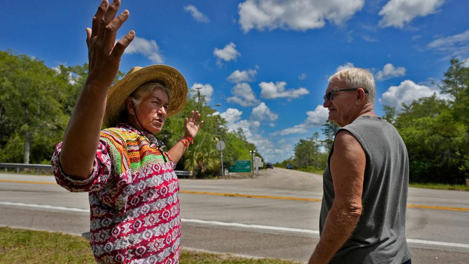 An Everglades ‘Alcatraz’, Immigrant rights activists decry ‘dehumanizing’ facility, DeSantis promises ‘zero impact’ on environment. Advocates are skeptical, Tribal members are ‘standing up for our home’