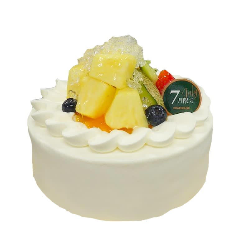 多層仕立て！『Dessertパルフェ パイン＆オレンジ』, キュートなデザイン！『七夕 星空のゼリー』, 2つの味わい！『七夕 2つの味が楽しめる ハッピーどうぶつデコレーション17cm』, 今しか食べられない！『【7月限定】ゴールデンパインとメロンのデコレーション14cm』, 贅沢な味わい！『【7・8月限定】夏のフルーツキューブデコレーション』