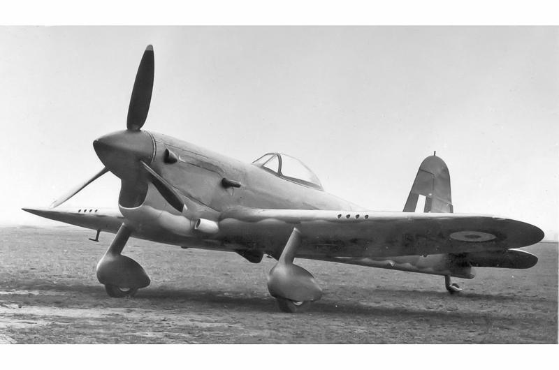 8: Miles M.20 10: Martin-Baker MB3, 9: Martin-Baker MB5, 8: Miles M.20, 7: Douglas XB-42 Mixmaster, 6: Dornier Do 335, 5: Focke-Wulf Fw 187, 6: Focke-Wulf Fw 187, 4: Polikarpov I-185, 3: Beechcraft XA-38 Grizzly, 2: Grumman F5F ‘Skyrocket’, 1: Heinkel He 100