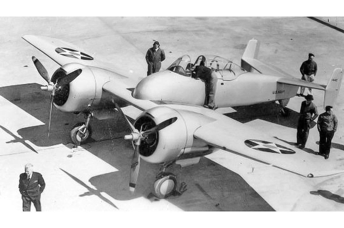2: Grumman F5F ‘Skyrocket’ 10: Martin-Baker MB3, 9: Martin-Baker MB5, 8: Miles M.20, 7: Douglas XB-42 Mixmaster, 6: Dornier Do 335, 5: Focke-Wulf Fw 187, 6: Focke-Wulf Fw 187, 4: Polikarpov I-185, 3: Beechcraft XA-38 Grizzly, 2: Grumman F5F ‘Skyrocket’, 1: Heinkel He 100