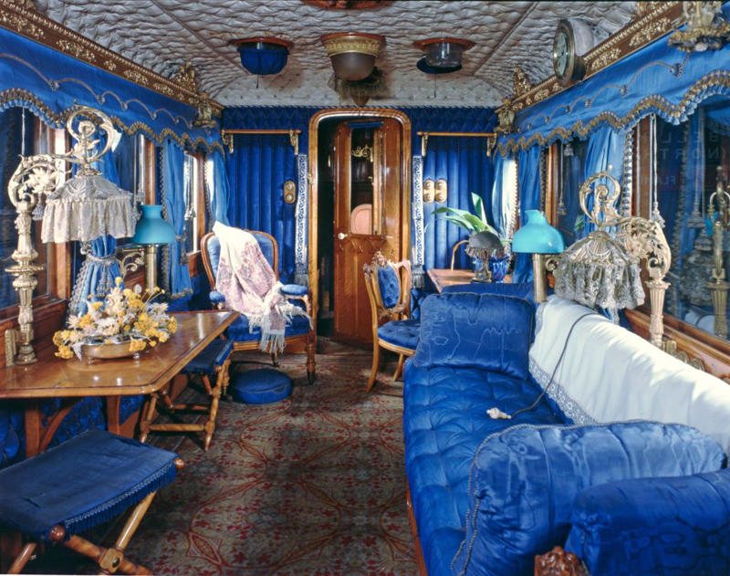 Queen Victoria became the first royal to take a train in 1842., The Royal Train was a state secret until 1946., The latest Royal Train was presented to Queen Elizabeth in 1977., It offers royal-worthy dining..., ...and a tub., It's never been the speediest. , Prince Harry has never ridden it. , It's expensive.