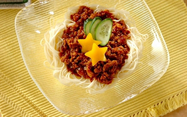 星がかわいい！ 七夕の日のそうめん, 七夕ジャージャー素麺, 七夕のお絵かきジュレ素麺, 梅おろしのせ七夕素麺