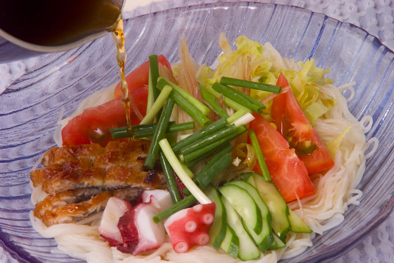 星がかわいい！ 七夕の日のそうめん, 七夕ジャージャー素麺, 七夕のお絵かきジュレ素麺, 梅おろしのせ七夕素麺