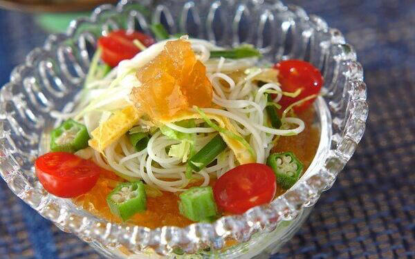 星がかわいい！ 七夕の日のそうめん, 七夕ジャージャー素麺, 七夕のお絵かきジュレ素麺, 梅おろしのせ七夕素麺