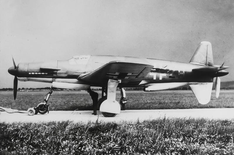6: Dornier Do 335 10: Martin-Baker MB3, 9: Martin-Baker MB5, 8: Miles M.20, 7: Douglas XB-42 Mixmaster, 6: Dornier Do 335, 5: Focke-Wulf Fw 187, 6: Focke-Wulf Fw 187, 4: Polikarpov I-185, 3: Beechcraft XA-38 Grizzly, 2: Grumman F5F ‘Skyrocket’, 1: Heinkel He 100