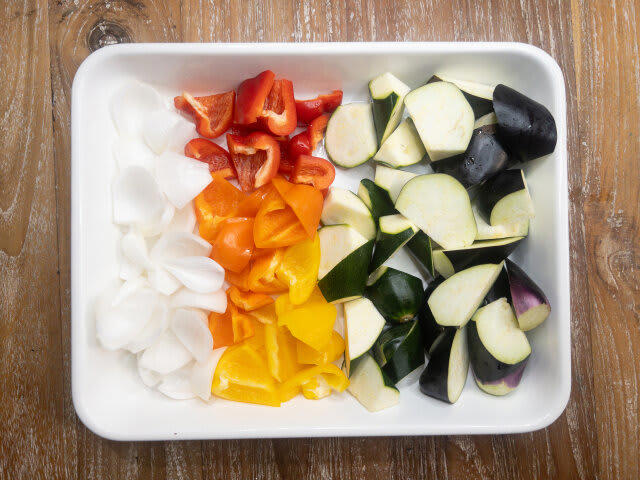 【常備菜】夏野菜たっぷり！ラタトゥイユ, ラタトゥイユの材料（4人分・作りやすい分量）, ラタトゥイユの作り方, ラタトゥイユの活用法