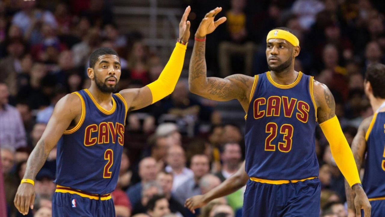 2. Kyrie Irving 15. Zydrunas Ilgauskas, 14. Ben Wallace, 13. Rajon Rondo, 12. JR Smith, 11. Dwight Howard, 10. Alex Caruso, 9. Carmelo Anthony, 8. Shaquille O’Neal, 7. Kevin Love, 6. Luka Doncic, 5. Chris Bosh, 4. Ray Allen, 3. Anthony Davis, 2. Kyrie Irving, 1. Dwyane Wade