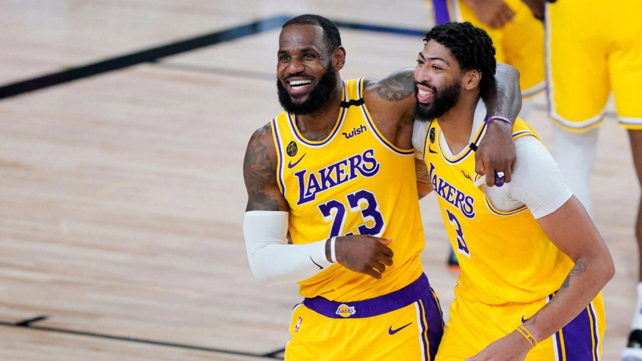 3. Anthony Davis 15. Zydrunas Ilgauskas, 14. Ben Wallace, 13. Rajon Rondo, 12. JR Smith, 11. Dwight Howard, 10. Alex Caruso, 9. Carmelo Anthony, 8. Shaquille O’Neal, 7. Kevin Love, 6. Luka Doncic, 5. Chris Bosh, 4. Ray Allen, 3. Anthony Davis, 2. Kyrie Irving, 1. Dwyane Wade