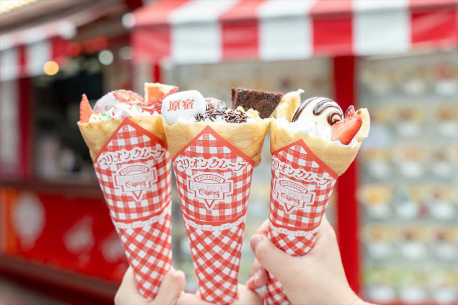 堂々の1位！栄冠に輝いた「いちごバナナチョコスペシャル」, 2位はいちご×チョコアイスの「いちごチョコショコラ」, マリオンクレープ原宿竹下通り店限定！「ミスターマリオン」が3位に, 4～7位には意外なお食事系クレープが！, 8～10位は豪華＆定番3種がラインアップ, 季節限定クレープ1位は夏の人気フレーバー！