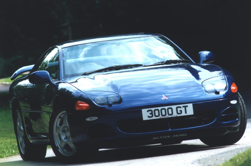 Mitsubishi 3000GT (1990) Ford Fairlane 500 Skyliner (1957), Rover P6 (1963), Mercedes-Benz 600 (1964), BRM H16 (1966), Citroën SM (1970), Citroën Birotor (1973), Aston Martin Lagonda (1976), Buick Reatta (1988), Mitsubishi 3000GT (1990), Subaru SVX (1991), Jaguar XJ220 (1992), Porsche 911 Targa (1996), Peugeot 206 CC (2000), Volkswagen Phaeton (2002), Citroën C3 Pluriel, Bugatti Veyron (2005), Lexus LFA (2010)