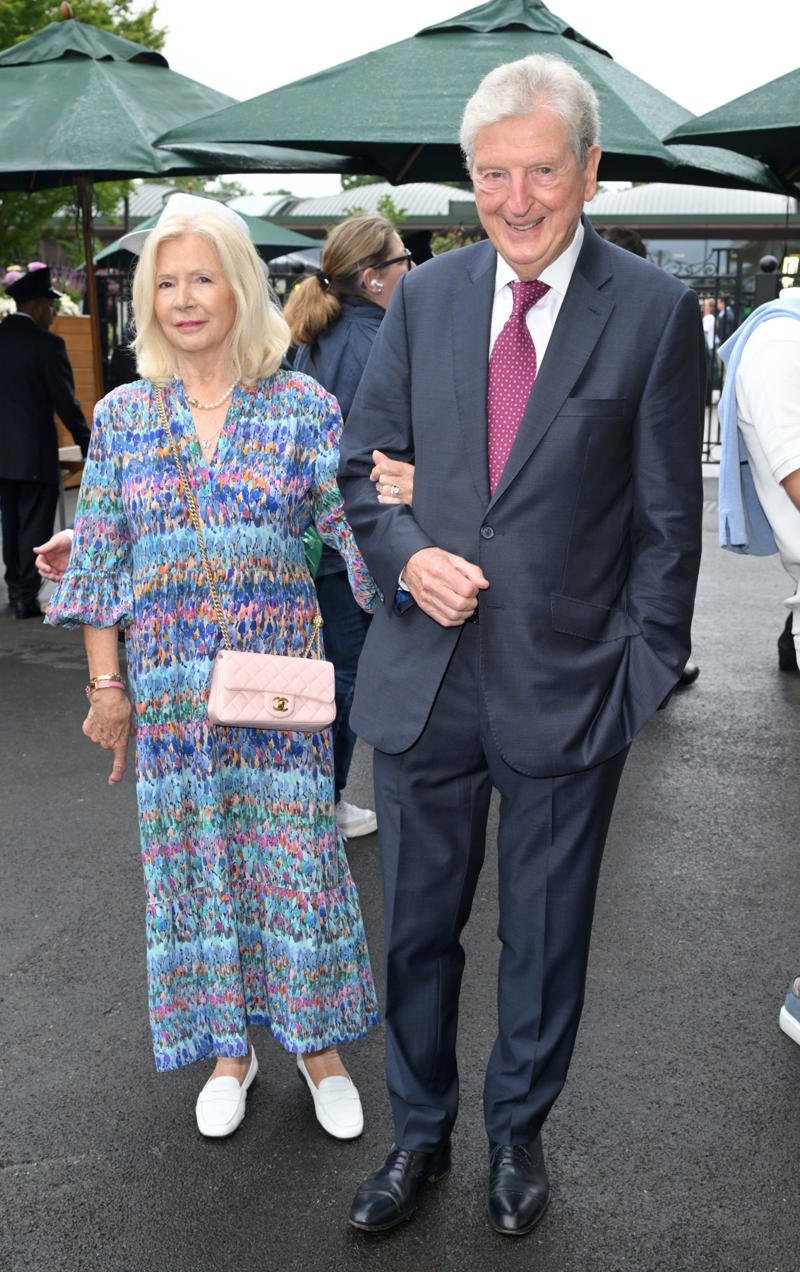 Sheila Hodgson and Roy Hodgson Leslie Mann, Jordyn Blum and Dave Grohl, Dominic Cooper, Wimbledon spectators, Tom Daley, Guests on day three Wimbledon, Graeme Le Saux, Wimbledon guest with umbrella, Guests at Wimbledon, Sheila Hodgson and Roy Hodgson, Cate Blanchett and June Blanchett, Cate Blanchett, Rebel Wilson, Russell Crowe, Alexander Armstrong, Richard E. Grant, Jason Isaacs, Novak Djokovic poses with fans, Judy Murray, Mathew Horne, Princess Beatrice, Eddie and Hannah Redmayne, Eddie Redmayne, David Beckham, David Beckham Gareth Southgate, Dame Joanna Lumley, Princess Beatrice of York and Sarah Ferguson, Duchess of York, Katherine Waterston, Omari Douglas, Jackie Stewart, Sir Trevor McDonald, Clara Amfo, Lord Frederick Windsor, Peter Salmon and Sarah Lancashire, Kimberly Wyatt, Lady Gabriella Kingston, Raff Law and Rosa Ramirez, Isla Fisher, Laura Whitmore, Jessica Alba and her daughter Honor Warren, Denise Lewis, Maria Sharapova, Miquita Oliver, Angellica Bell, Angela Scanlon, Chris O'Dowd and Dawn O' Porter, Jade Holland Cooper, Richard Osman and his wife Ingrid, Rochelle and Marvin Humes, Cliff Richard